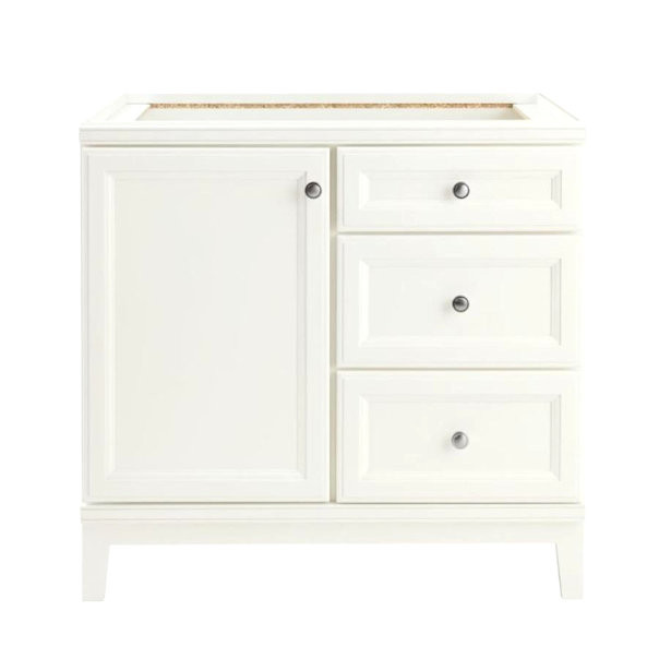 Diamond FreshFit Calhoun 36-in White Bathroom Vanity Cabinet -(New Damaged Box)