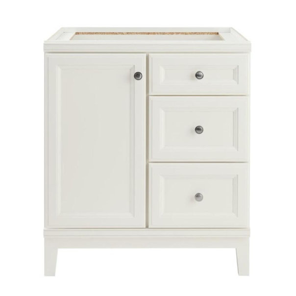 Diamond FreshFit Calhoun 30-in White Bathroom Vanity Cabinet (New Damaged Box)