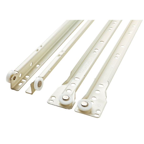 Brainerd 12-Pack - 20.5-in Self-Closing Drawer Slides, White - New