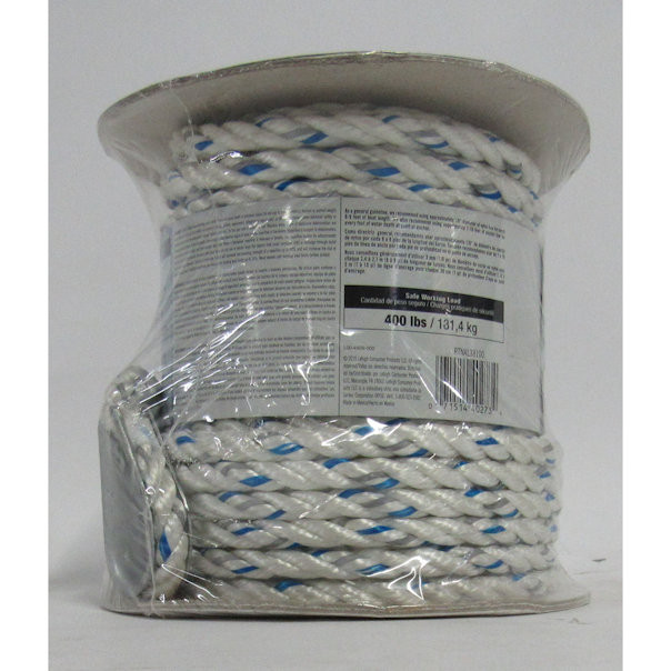SecureLine 3/8-in x 100-ft Twisted Nylon Rope