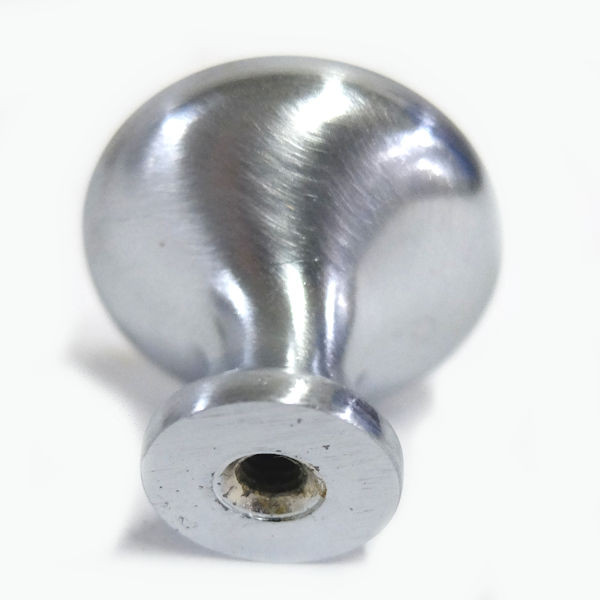 Design House Mushroom Knob 1.25", 5-Pack, Satin Chrome #564542