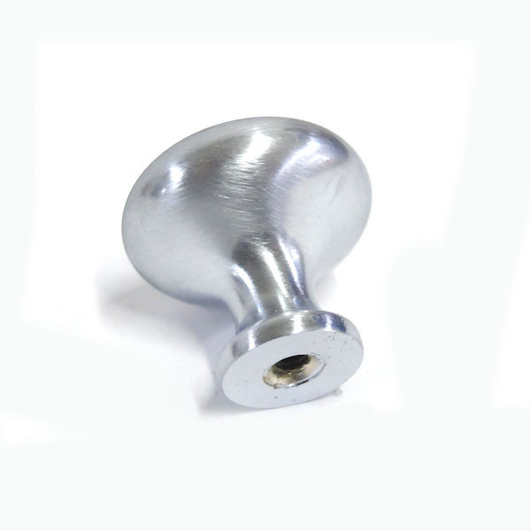 Design House Mushroom Knob 1.25", 5-Pack, Satin Chrome #564542