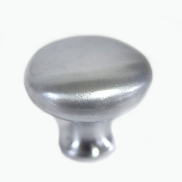 Design House Mushroom Knob 1.25", 5-Pack, Satin Chrome #564542