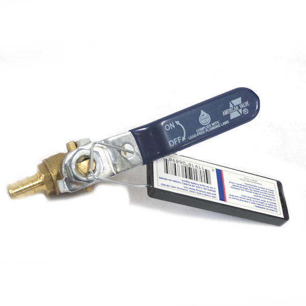 American Valve G200BXB 3/8" Lead Free Ball Valve, Case of 8
