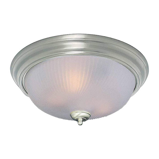 Volume Lighting  V7720-33  1-Light Flush Mount  Brushed Nickel (New Damaged Box)