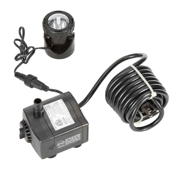 Smartpond 300-Gph Submersible Fountain Pump with Light