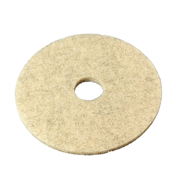 3M Natural Blend Tan Burnish Pads 3500, 20" (Case of 5) New Damaged Box