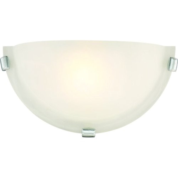 LED Wall Sconce with Alabaster Glass and Interchangable BN and ORB clips