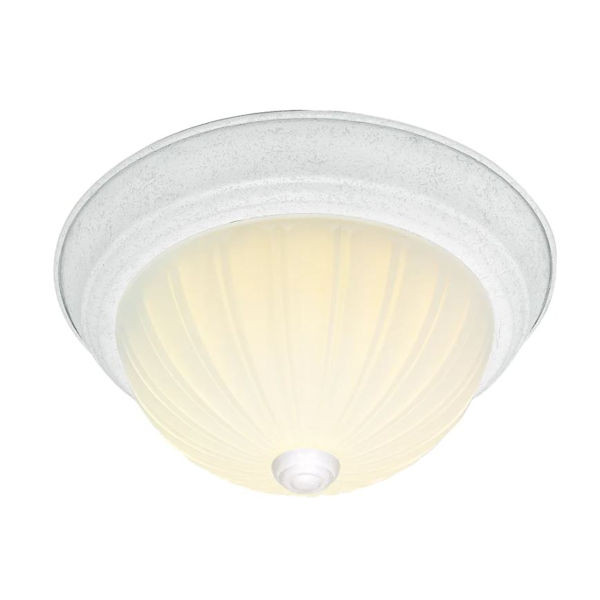 Nuvo SF76/127 Two Light 13" Flush Mount Textured White