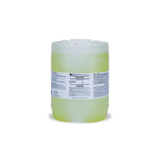 Sunburst Chemicals 5 gal Sunburst Sunsan Liquid Chlorine Sanitizer - 550005