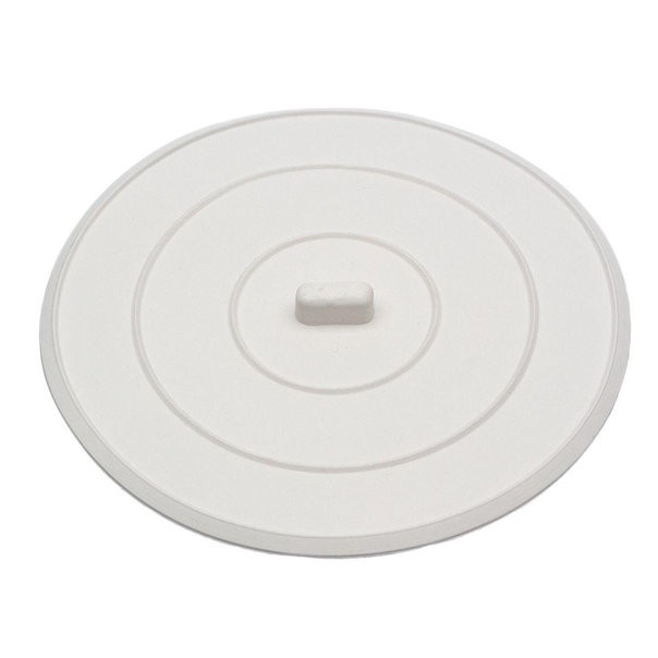 Lincoln Products Flat Sink Stopper 5 in,White Contractor 5 Per Pack, 12 Packs