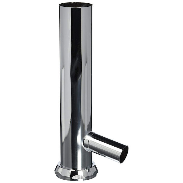 Keeney 49SN 22-Gauge Branch Tailpiece, DC Plain, 1-1/2" x 8", Satin Finish