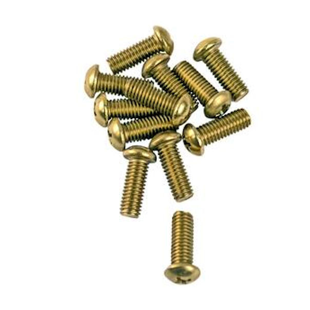 Lincoln Products LIN119255 1/2 in. x 10-32 Brass Bibb Screws, 144 Pack