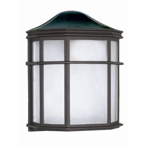 Nuvo One Light Wall Lantern Black Finish with Acrylic Lens (New Damaged Box)