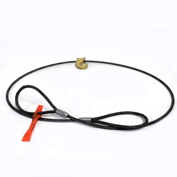 Liftall 6 ft. Wire Rope Sling 3/8 in x 6-FT - LZ38EESCHX6
