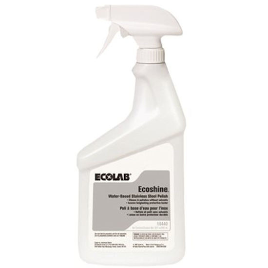 Ecolab 6118440 32 oz. Water-Based Stainless Steel Eco Shine Polish (6 Per Pack)