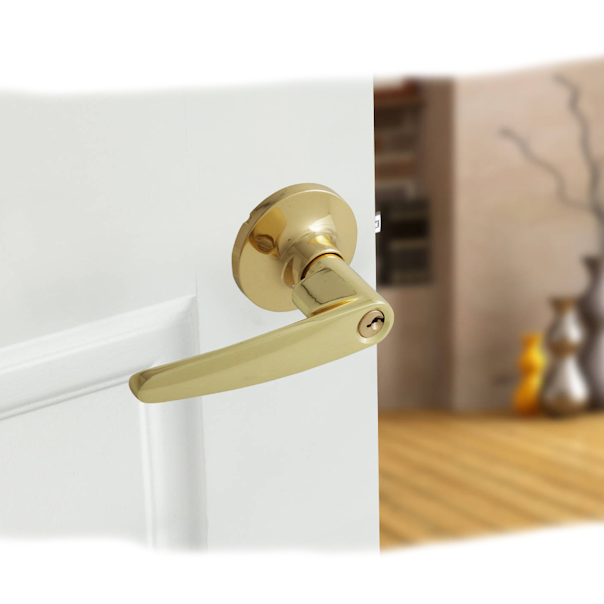 Promax Yuma Entrance Lock PLG700 Polished Brass
