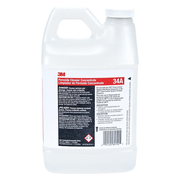 3M Peroxide Cleaner Concentrate 34A, 0.5 Gallon