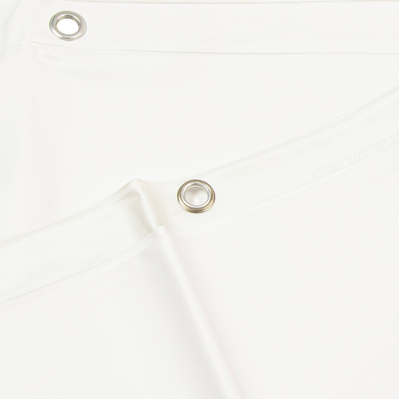San Suede Heavy 10 Gauge Vinyl Shower Curtain in White Embossed Pebble, 72 x 72