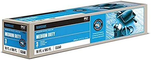 BARRICADE 10-ft x 100-ft Clear 3-mil Plastic Sheeting - NEW