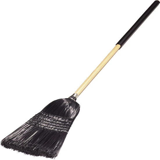 Carlisle 4167903 57" Warehouse/Janitor Broom, Black