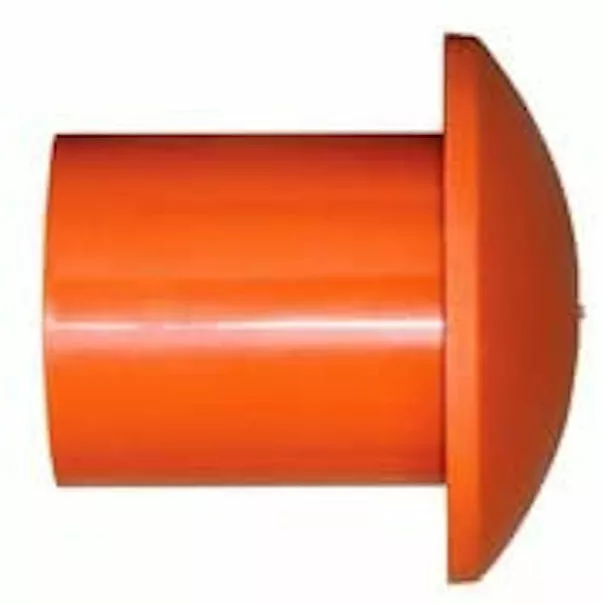 Bag of 25-Pack #3 to #8 Plastic Orange Rebar Safety Caps
