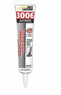 White Lightning Caulk Acrylic White Paintable 5.5oz Pack Of 12,(New Damaged Box)