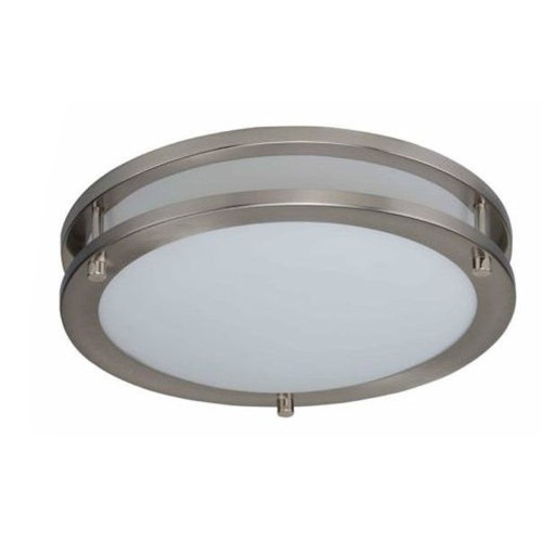 Royal Pacific 14" Flush MT LED Brushed Nickel Finish Acrylic Lens Shade 4314BN