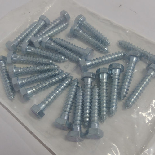 Endries International 3/8 x 2 Hex Head Lag Screw Zinc - 25 Pk