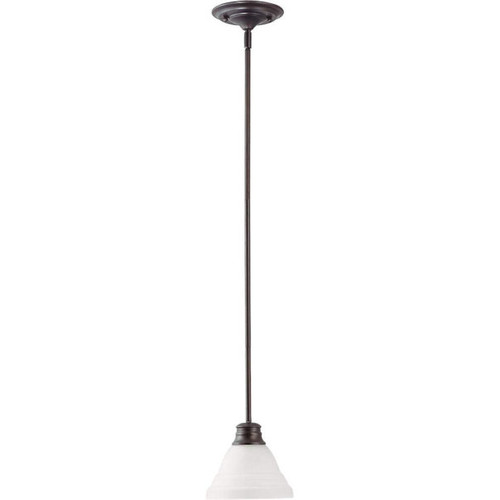 Nuvo Lighting 60/3172 One Light Mini Pendant,Mahogany Bronze / Frosted Glass