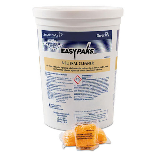 Diversey Easy Paks 990653 Neutral Cleaner, 0.5 oz., 90 per tub