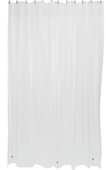 Sultan Linens Clear Shower Curtain Liner with 12 Metal Grommets, 70" x 72"