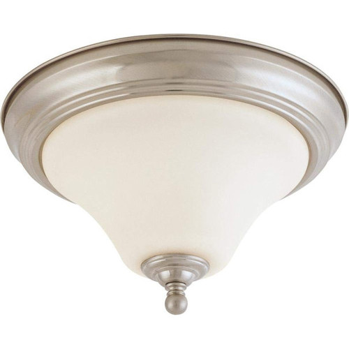 Nuvo Lighting 60/1824 One Light Flush Mount Brushed Nickel Finish
