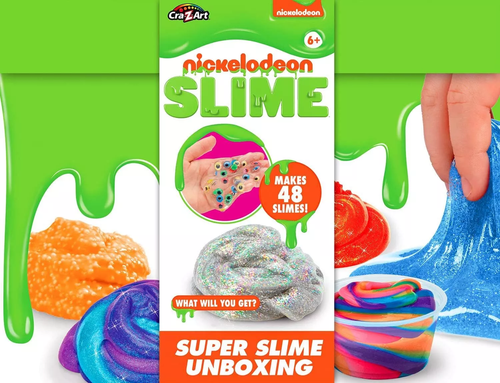 Nickelodeon Slime Super Slime Unboxing Kit to Make Your Own Slime with Mix-ins