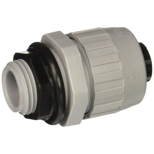 Hubbell 4722-8 Straight Type B Flex Liquid Tight Connector, 1/2-Inch Trade Size