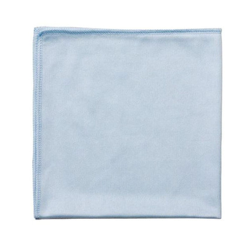 Rubbermaid Q630 HYGEN 16" x 16" Microfiber Glass Cloth in Blue - 12 Pack