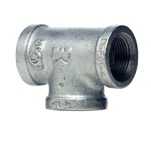 Mueller Proline 1/2" x 3/8" Galvanized Tee Fitting