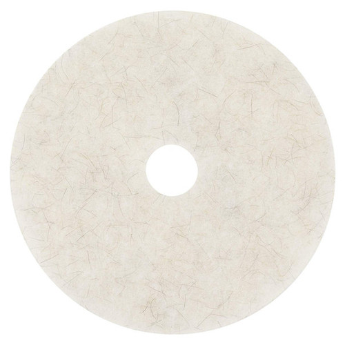 3M Natural Blend White Pad 3300, 20" (Case of 5)