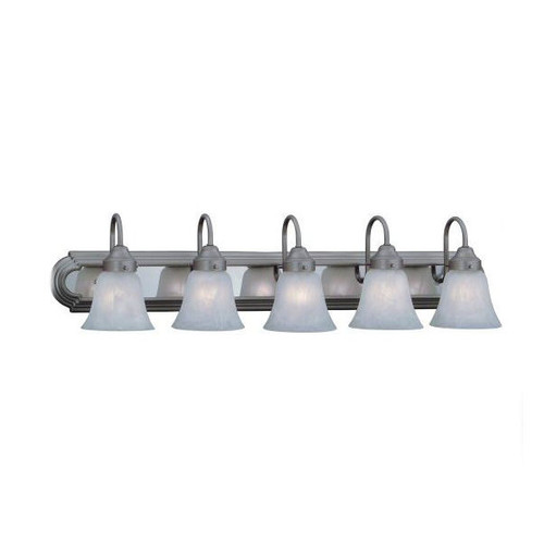 Cordelia Lighting 52005ES-154 5 Light 36" Bathroom Vanity Light in Satin Nickel