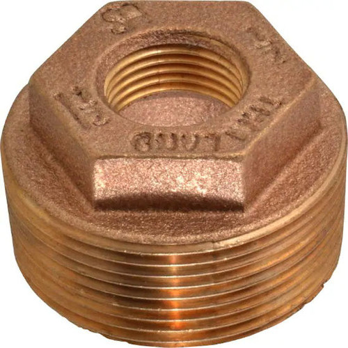 Merit Brass XNL114-2404 Lead Free 1-1/2 x 1/4 in Hex Bushing, Case of 25