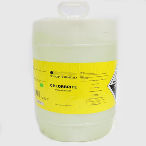 Sunburst Chemicals 5 gal Chlorbrite Chlorine Bleach - 257502