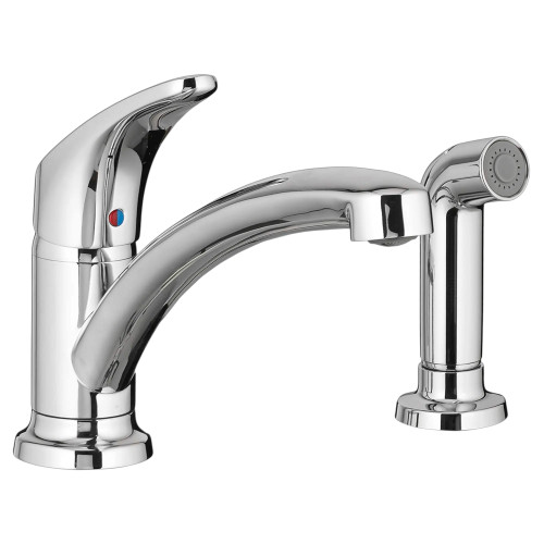 Colony Pro Single Handle Kitchen Faucet with Side Spray Polished Chrome
