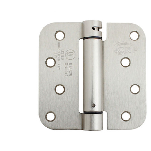 CRP (Pack of 24) 4 in.Full Mortise Round Corner Spring Hinge in Satin