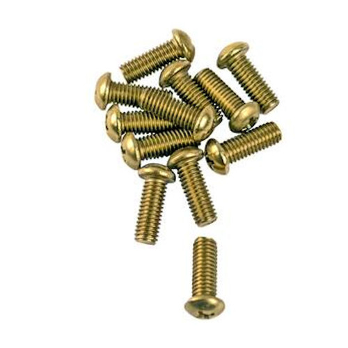 Lincoln LIN119255 1/2 in. x 10-32 Brass Bibb Screws, 12 Pack
