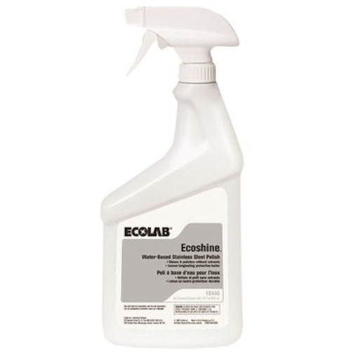 Ecolab 6118440 32 oz. Water-Based Stainless Steel Eco Shine Polish (6 Per Pack)