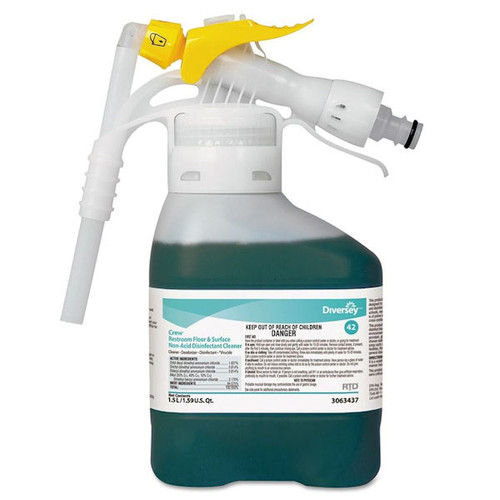 Diversey Crew Concentrated Multisurface Disinfectant Cleaner (2 Bottles)