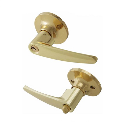 Promax Yuma Entrance Lock PLG700 Polished Brass