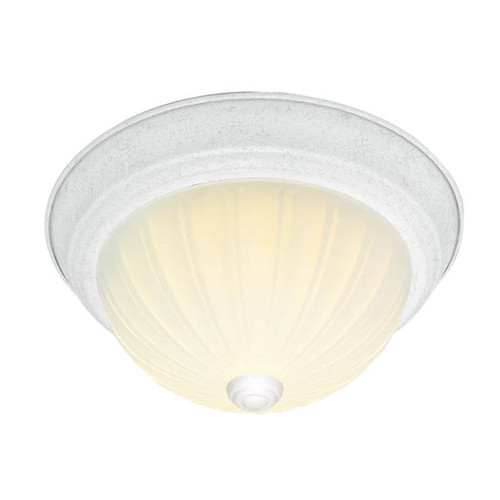 Nuvo SF76/127 Two Light 13" Flush Mount Textured White  (see notes)