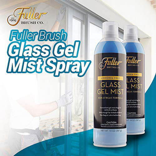 Fuller Brush Glass Gel Mist Spray, No Drip Streak Free Finish, Ammonia Free