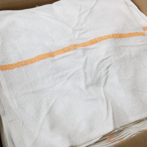 Buffalo Industries 25 lbs. Terry Cloth Towel Gold Stripes (see notes)